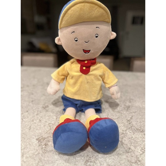 24” Jumbo Caillou Plush Doll Large Soft Plush Doll With Hat Cap Toy PBS Kids - Picture 1 of 10
